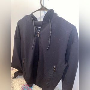 black hoodie